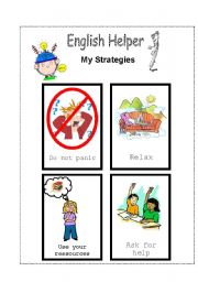 English worksheet: Strategies