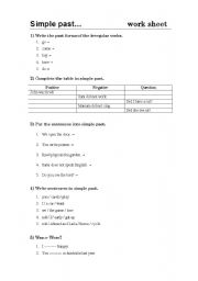 English Worksheet: past continuous