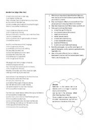 English Worksheet: Annabel Lee (Activities with the Edgar Allan Poe Poem)