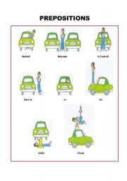 English Worksheet: Prepositions