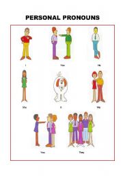 English Worksheet: Personal Pronouns