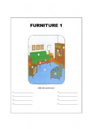 English Worksheet: Furniture Vocabulary Practice
