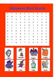 Halloween Word Search