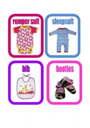 Clothes flashcards set 1