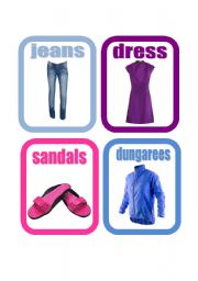 Clothes flashcards set 3