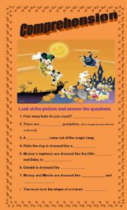 English worksheet: Comprehension - Costumes on Parade