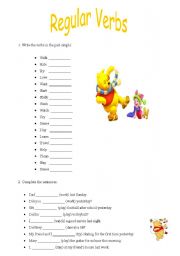 English Worksheet: Regular Verbs