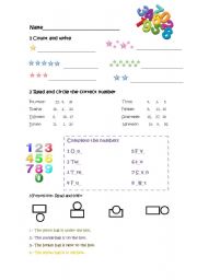 Numbers and prepositions 