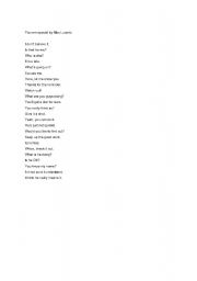 English Worksheet: You are special
