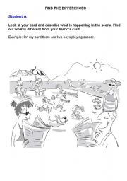 Find the differences worksheets