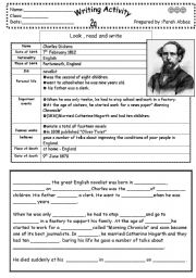 12 Charles Dickens English ESL worksheets pdf  doc