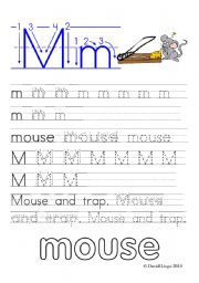 English Worksheet: Worksheets and reuploaded Learning Letters Mm and Nn: 8 worksheets