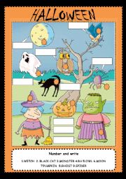 English Worksheet: HALLOWEEN