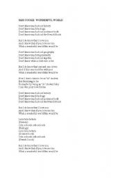English Worksheet: sam cooke