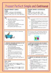 Present Perfect Simple and Present Perfect Continuous