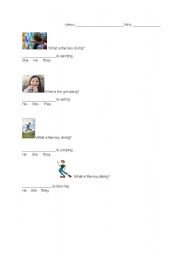English Worksheet: Introducing Personal Pronouns