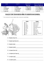 rules for teachers and students