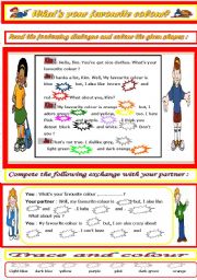 English Worksheet: Whats your favourite colour ?