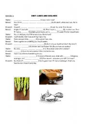 English Worksheet: Likes and Dislikes 