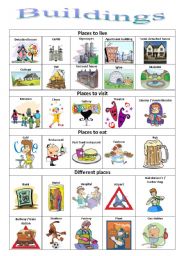 English Worksheet: Buildings