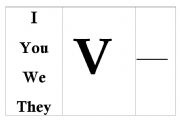 English Worksheet: Present Simple (table 1) - affirmative sentences 