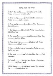 English Worksheet: ps & pc