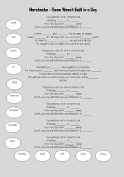 English worksheet: Mocheeba - Rome wasnt built in a day