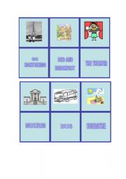 English Worksheet: Lets travel_memory game (01/02)