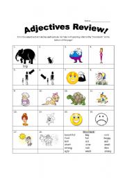 Adjectives Worksheet