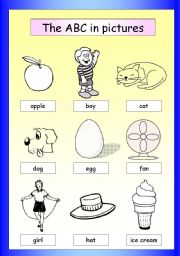 English Worksheet: The ABC in Pictures