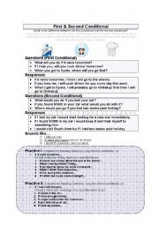 English Worksheet: First & Second Conditional