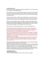 English Worksheet: report text