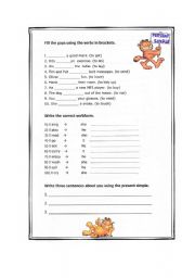 English Worksheet: present simple II