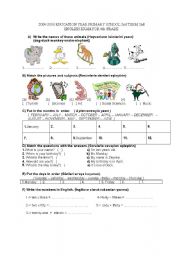 English Worksheet: workshheet