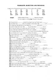 English Worksheet: POSSESSIVE ADJECTIVES AND PRONOUNS