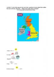 English Worksheet: Weather Forecast