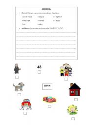 English worksheet: BE or HAVE GOT