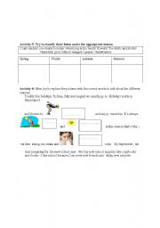 English worksheet: Weather