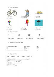 English worksheet: Whats this?