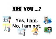 English Worksheet: ARE YOU...?