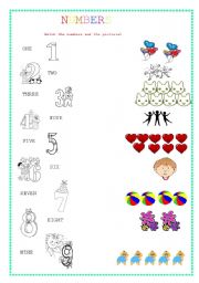 English Worksheet: Numbers