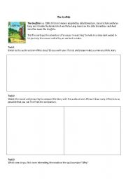 English Worksheet: The Gruffalo