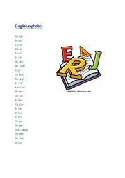 English Worksheet: Alphabet