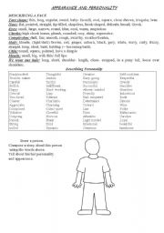 English Worksheet: APPEARANCE AND PERSONALITY