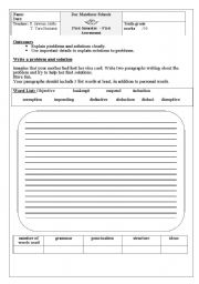 English Worksheet: persuasive writing