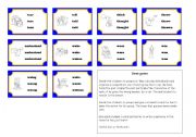 English Worksheet: IRREGULAR VERBS - CARDS 3/3