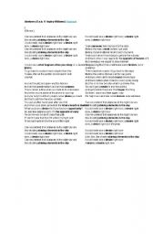 English Worksheet: Airplanes (song)