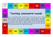 English Worksheet: Teaching English Pronunciation: Consonantal sounds