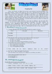 English Worksheet: Revision worksheet