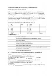 English worksheet: test , form 7